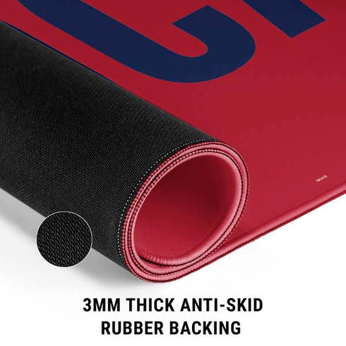 University of Arizona Wildcats Logo Split Red Gaming Mouse Pad